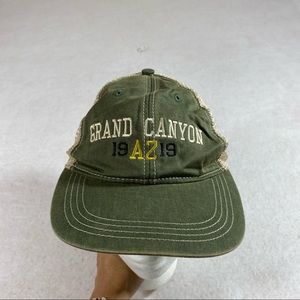 Grand Canyon AZ BallCap Mesh Snap back Green Cream Unisex Hat ball cap b…